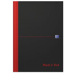 bloc-notes Black n' Red - à reliure, A4, ligné