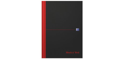 Bloc-notes Black n' Red - à reliure, A4, quadrillé