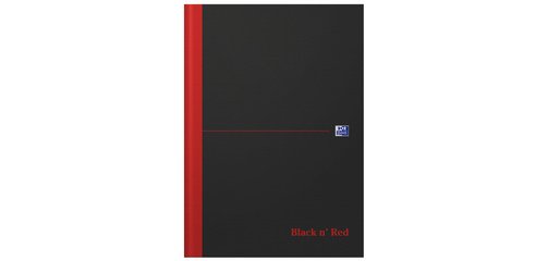Bloc-notes Black n' Red - à reliure, A4, quadrillé
