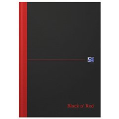 bloc-notes Black n' Red - à reliure, A4, ligné