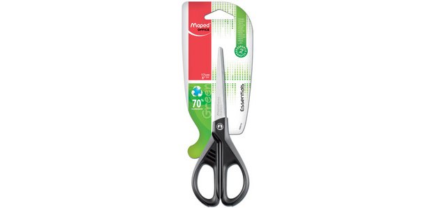 Ambidextrous scissors with rounded tips Maped Essentials Green 17 cm