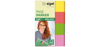 Marque-page repositionnable Brillant, 50 x 20 mm