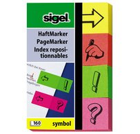 Marque-page repositionnable Symbole, 50 x 20 mm