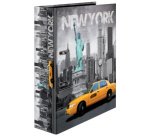 Classeur à levier à motifs 'New York, A4, dos: 70 mm