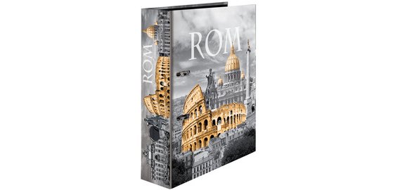 Classeur à levier à motifs 'Rome', A4, dos: 70 mm