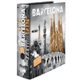Classeur à levier à motifs 'Barcelona', A4, dos: 70 mm