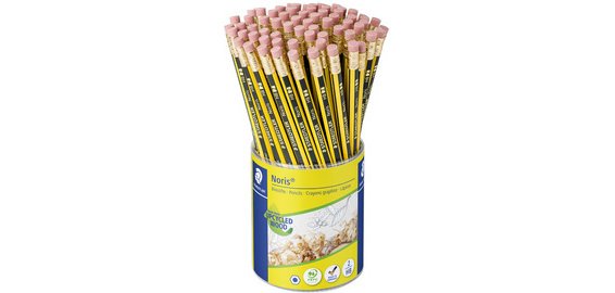 Crayon de papier Noris avec gomme, pot de 72
