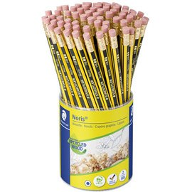 Crayon de papier Noris avec gomme, pot de 72