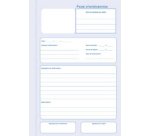 Manifold 'Fiche d'intervention', original + 2 duplicata