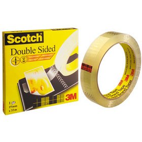 Dubbelzijdig kleefband 665 van 3M, 12 mm x 6,3 m