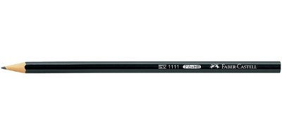 FABER-CASTELL Pencil 1111, hexagonal, hardness degree: 2B