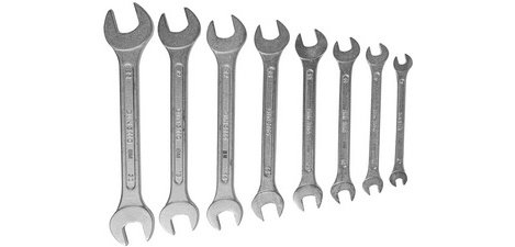BRÜDER MANNESMANN Jeu de clé à fourche, 8 pièces