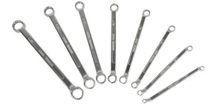 BRÜDER MANNESMANN Jeu de clé à anneau, 8 pièces