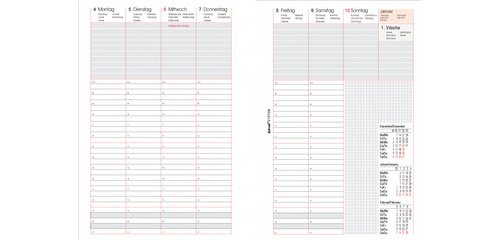 bind Recharge 2027 pour agenda A5 modèle 15501