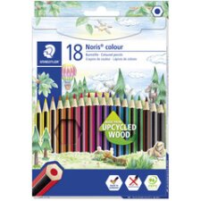 Crayon de couleur Noris Colour, étui carton de 18