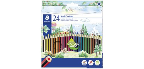 Crayon de couleur Noris Colour, étui carton de 24