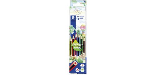 Crayon de couleur Staedlter Noris Colour 185 couleurs assorties - boite de 20 + 4 offerts