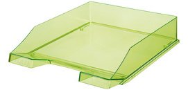 Corbeille à courrier KLASSIK TRANSPARENT, A4, vert