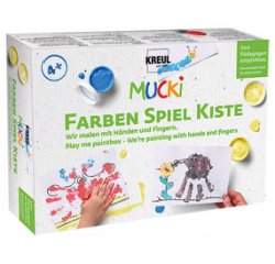 Peinture aux doigts 'MUCKI', kit 5 x 50 ml