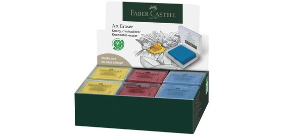 FABER-CASTELL Knetgummi ART ERASER, sortiert