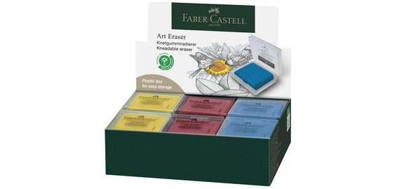 FABER-CASTELL Gomme malléable ART ERASER, assorti