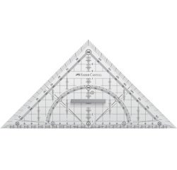 Geodriehoek FABER-CASTELL GRIP groot met handvat