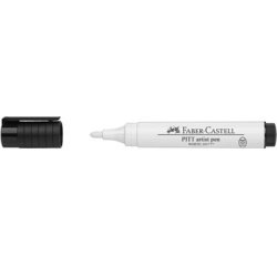 FABER-CASTELL Feutre PITT artist pen, blanc