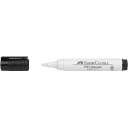 FABER-CASTELL Viltstift PITT artist pen, wit