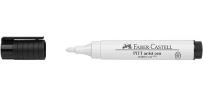 FABER-CASTELL Feutre PITT artist pen, blanc