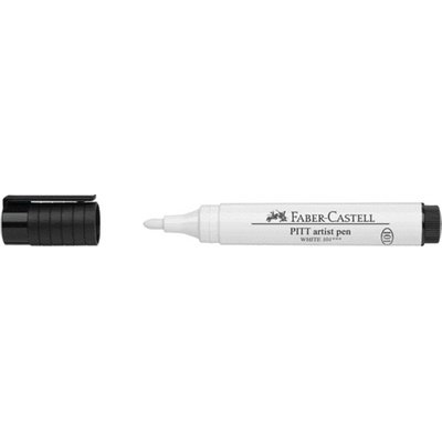 FABER-CASTELL Viltstift PITT artist pen, wit