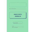 Registre d'appel journalier, piqûre 28 pages, 40 élèves