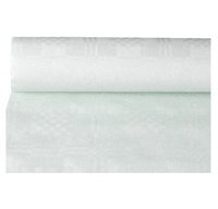 Nappe damassée, (l)1,0 x (L)10 m, blanc