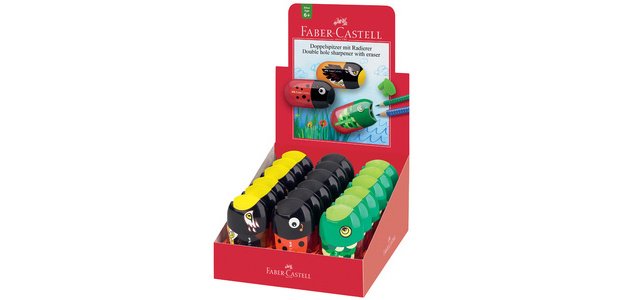FABER-CASTELL Double Pencil Sharpener 'Animals', Display