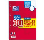 Feuilles simples perforées, A4, Seyès, Offre Spéciale