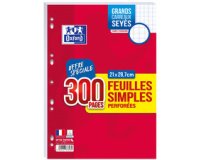Feuilles simples perforées, A4, Seyès, Offre Spéciale