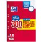 Feuilles simples perforées, A4, Seyès, Offre Spéciale