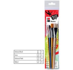 Set van penselen 'Basics', basisuitrusting