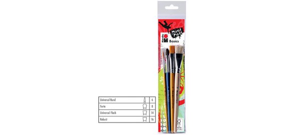 Kit de pinceaux 'Basics', équipement de base