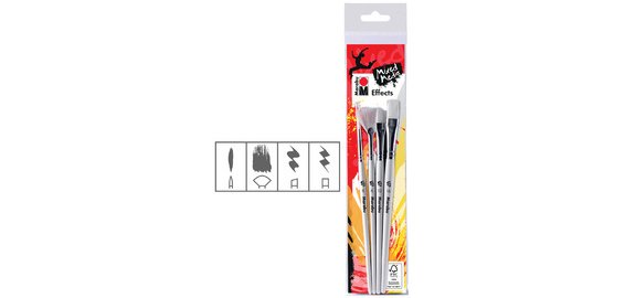 Kit de pinceaux 'Effects', pinceau synthétique