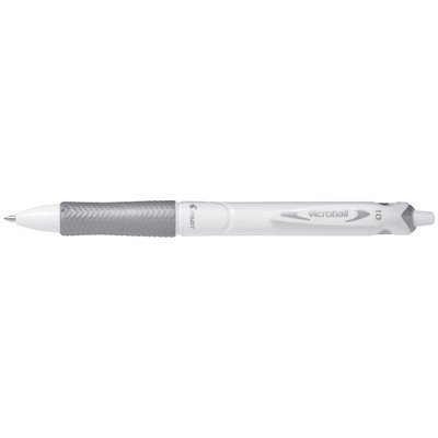 Stylo à bille rétractable ACROBALL PURE WHITE, noir