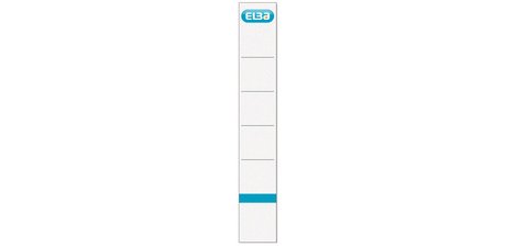 Etiquette de dos pour classeur, court/étroit, blanc