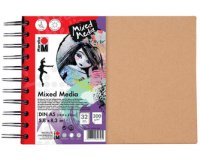 Cahier à spirale 'Mixed Media', format A5, 300 g/qm,