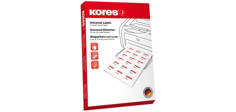 Etiquette universelle, diamètre: 24 mm, blanc