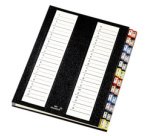 Trieur Tri-classeur série 11, A4, 24 compartiments,noir