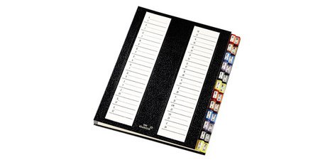 Trieur Tri-classeur série 11, A4, 24 compartiments,noir