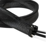 Gaine pour câble, 1,0 m, capacité: 35 mm, noir