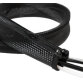 Gaine pour câble, 2,0 m, capacité: 35 mm, noir