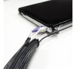 Gaine pour câble, 1,0 m, capacité: 35 mm, noir