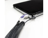 Gaine pour câble, 1,0 m, capacité: 35 mm, noir