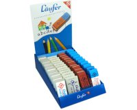 Gommes en plastique et en caoutchouc, en présentoir